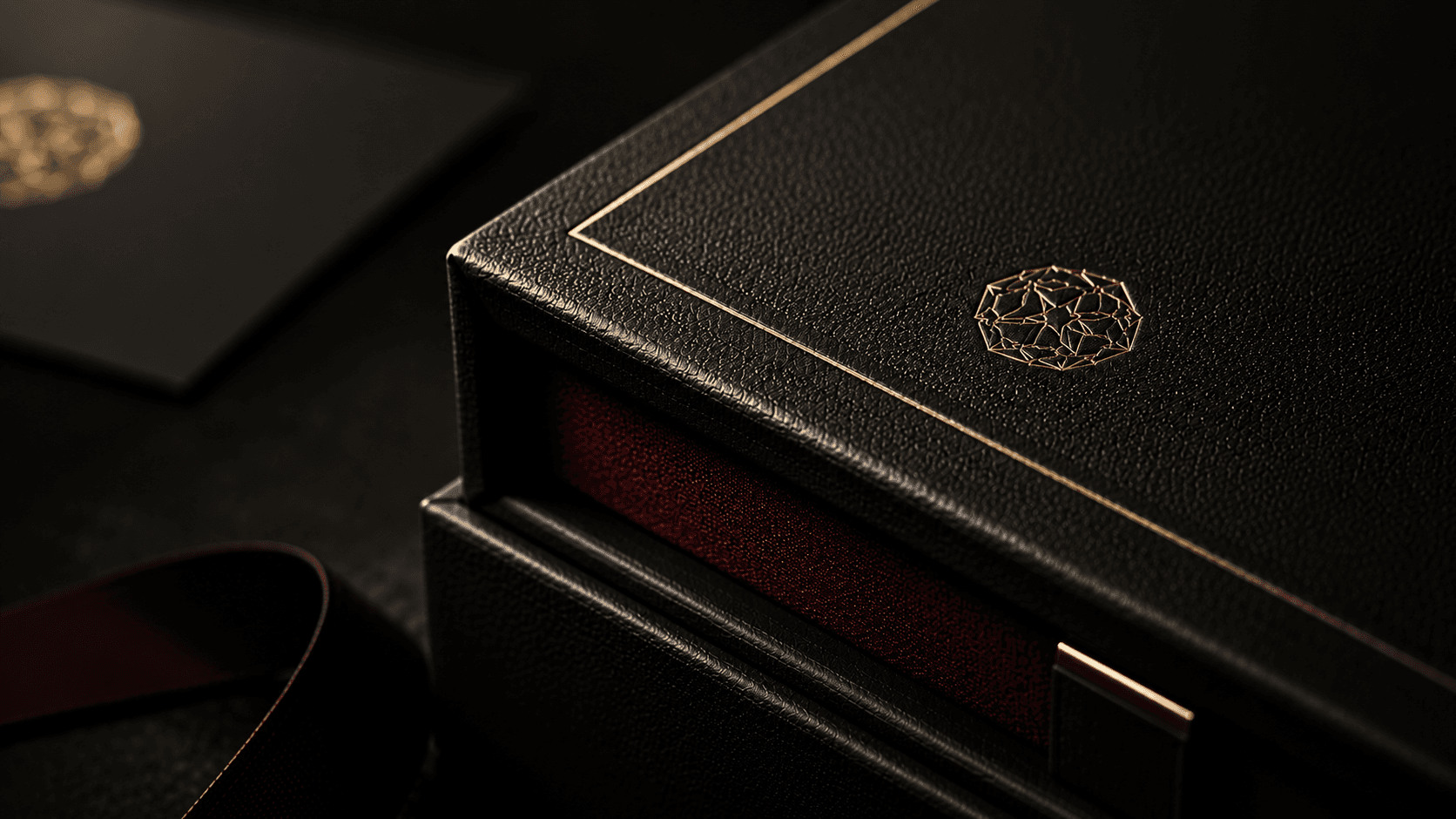 Gold foil hot-stamp detail